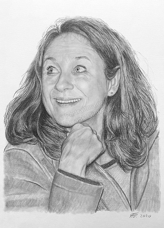 Bleistiftzeichnungen Frauenportrait